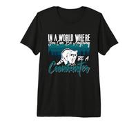En un Mundo en el Que Puedes ser un Amante de los Caminantes de árboles Coonhound Camiseta Premium