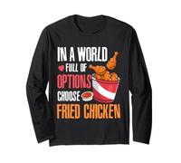 En un Mundo Lleno de Opciones Elige Pollo Frito Manga Larga