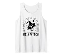 En un Mundo Lleno de Princesas sé una Bruja Lindo Halloween Camiseta sin Mangas