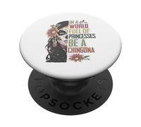 En un Mundo Lleno de Princesas sé una chingona PopSockets PopGrip Adhesivo