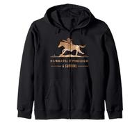 En un mundo lleno de princesas sé una vaquera, Cowgirl Women Sudadera con Capucha