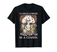 En Un Mundo Lleno De Princesas Ser Un Rodeo Clásico Vaquera Camiseta