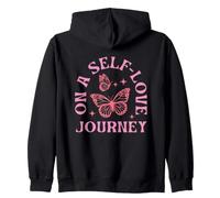 En un Viaje de Amor Propio Mariposa Autoconciencia Sudadera con Capucha