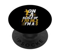 En Una Escala del 1 Al 26.2 Soy Un 5 Corredor Ejecutar 5K PopSockets PopGrip Adhesivo