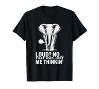 En Voz Alta, no, era Solo yo Pensando en Humor de Elefante Camiseta