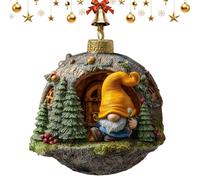 EN42572 Decorative Christmas Gnomes - Christmas Ornaments | 2D Cute Holiday Decorations for Home, Colgando Ornaments Accessories with Festive Designs, Novelty Decorations, Gnomes Ornament for Holiday