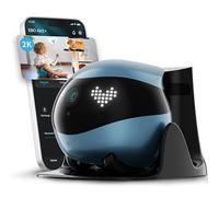 Enabot EBO Air 2 FamilyBot - Cámara de vigilancia Inteligente 2K Robot con autocarga, Robot de Patrulla para vigilancia en el hogar, cámara inalámbrica para Perros y Gatos con visión Nocturna, Audio