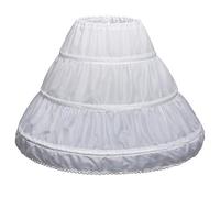 Enagua para niña, enagua con 3 aros, falda para niños, falda de crinolina, falda blanca y blanca, falda de tul, falda para niña, a, 4-5 Años