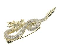 Enamel Vintage Dragon Brooch Pin Women Men Animal Pins Clip Lapel for Scarves Sweater Jackets Dress Clothing 5x2.1x1CM