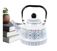 Enamels Tea Kettle Vintage, Teas Pot For, 2.5L Retro Enamel Teapot | Vintage Enamel Tea Kettle | For Home Kitchen Dorm Apartment Picnic Camping Yards Porches Gardens Lawn