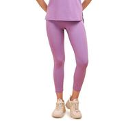 Enamor A605 - Leggings de entrenamiento antimicrobianos de cintura alta 7/8 con cordón ajustable, ajuste apretado, secado rápido, antimicrobianos, Violeta china, 64