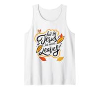 Enamorarse de Jesús Él Nunca Deja la fe Cristiana Jesús Amante Camiseta sin Mangas