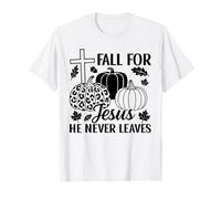 Enamorarse de Jesús Nunca Deja Halloween Acción de Gracias Camiseta