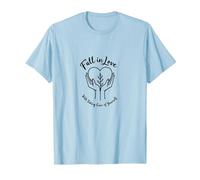 Enamórate de cuidar de ti Mismo Inspiración Camiseta, Hombre, Azul Bebé, S