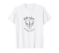 Enamórate de cuidar de ti Mismo Inspiración Camiseta, Hombre, Blanco, S