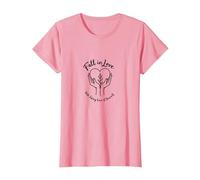 Enamórate de cuidar de ti Mismo Inspiración Camiseta, Mujer, Rosado, L
