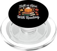 Enamórate de la Lectura de otoño Calabaza Taza de los Amantes de los Libros PopSockets PopGrip para MagSafe