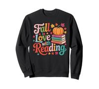 Enamórate de la Lectura de otoño de Acción de Gracias Camisa Sudadera
