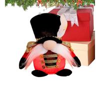 Enano de Navidad de peluche con luces LED - enano de soldado decorativo de pie | Decoración ligera para el hogar, oficina, escuela, exterior e interior, perfecto para Navidad, otoño y Acción de