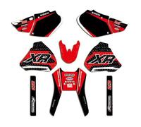 ENARUI Kit Pegatinas Adhesivos para Honda XR 250 400 XR250 XR400 1996-2004 y Número Personalizado Gratuito