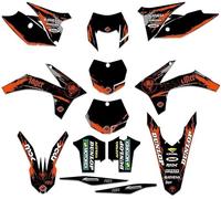 ENARUI Pegatinas Adhesivos Compatible con KTM 250 450 350 200 125 300 150 500 525 EXC EXC-F XCW 2012 2013 y KTM XC XCF SX SXF 2011