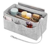 Enbagold Organizador de bolsos de fieltro para mujer, organizador de bolsos con varios bolsillos, bolsillo interior para bolsos, gris, XL