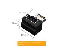 Encabezado del Panel Frontal USB 3.1 Adaptador de Cable USB Tipo e A USB Tipo A Conector Tipo e Hembra A Conector USB Tipo A Macho