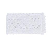 Encaje blanco duradero de 10 yardas con diseño delicado para proyectos de manualidades