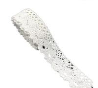Encaje Cinta de encaje algodón blanco 10mm-50mm, 2 yardas, for ropa, tejido for costura, adorno, cinta ganchillo, accesorios hechos a mano(16)