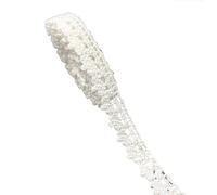 Encaje Cinta de encaje algodón blanco 10mm-50mm, 2 yardas, for ropa, tejido for costura, adorno, cinta ganchillo, accesorios hechos a mano(09)