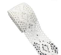 Encaje Cinta de encaje algodón blanco 10mm-50mm, 2 yardas, for ropa, tejido for costura, adorno, cinta ganchillo, accesorios hechos a mano(08)