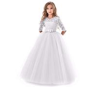 Encaje Rendimiento tutú Boda niñas niño niña Ropa Flor Vestido Formal Princesa Bowknot niñas Vestido y Falda Vestidos Y Faldas Invierno Faldas Abiertas