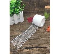 Encaje Yulakes, 2 x 10 metros, estilo vintage, 4.5 cm ancho, borde para cenefa, banda decoración, para artesanía, cinta abrasiva