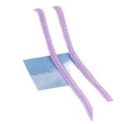 Encajes Y Puntillas 4 Pcs 10yards 12mm Lace Trim Ribbon White Silver Braided Lace DIY Craft Sewing Accessories Wedding Decoration Fabric Curve Lace Puntillas De Encaje Por Metros (Color : Light purpl