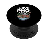 Encanta a los entusiastas de la sopa de fideos Pho PopSockets PopGrip Adhesivo
