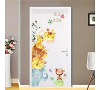 Encantador animal de la historieta de la decoración de la pared pegatinas para los niños arte extraíble del PVC