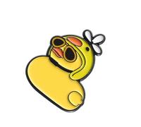 Encantador broche de metal de pato diseñado para mujeres, estudiantes y aquellos que aman los accesorios temáticos de animales