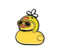 Encantador broche de metal de pato diseñado para mujeres, estudiantes y aquellos que aman los accesorios temáticos de animales, joyería temática de animales, talla única, como se describe