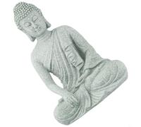 Encantador Buda Estatuilla Resina Piedra Jardín Decoración para Ambiente Zen (B)