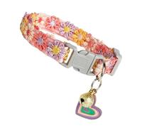 Encantador Collar de Gatito | Suave Y Lindo De Cuello De Encaje Bordado con Cascabel | Collar De Seguridad para Gato | para Exterior Viaje Hogar Patio Camping Interior Verano Jardín