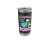 Encantador como un Dodo ama pájaro extinto sin vuelo Dodo Bird Vaso térmico de acero inoxidable de doble pared