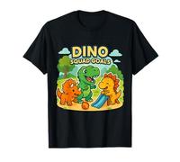 Encantador Dino Squad Goals Aventura para Niños y Dinosaurio Fa Camiseta