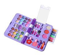 Encantador kit de maquillaje, juguete cosmético lavable, juego de princesas, actividades de disfraces de cumpleaños preescolar, rendimiento en interiores de vacaciones, accesorio de juego para niños