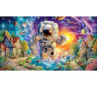 Encantador Pueblo Europeo Junto al Canal Rompecabezas de 1000 Piezas para Adultos - Cartón Reciclado para Decoración 38x26cm/1000pcs