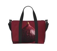 Encantadora bolsa de gimnasio con estampado de higos, bolsa cruzada de viaje de fin de semana, adecuada para viajes de negocios