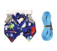 Encantadora falda decorativa a cuadros y cuerda modificable para animales pequeños, incluyendo suricatos, garantiza facilidad y uso reforzado a la moda