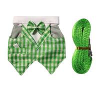Encantadora falda decorativa a cuadros y cuerda modificable para animales pequeños, incluyendo suricatos, garantiza facilidad y uso reforzado a la moda