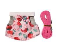 Encantadora falda decorativa a cuadros y cuerda modificable para animales pequeños, incluyendo suricatos, garantiza facilidad y uso reforzado a la moda