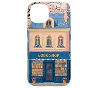 Encantadora Librería Chinoiserie Acuarela Girly Book Lover Carcasa para iPhone 14