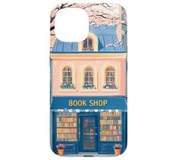 Encantadora Librería Chinoiserie Acuarela Girly Book Lover Carcasa para iPhone 15